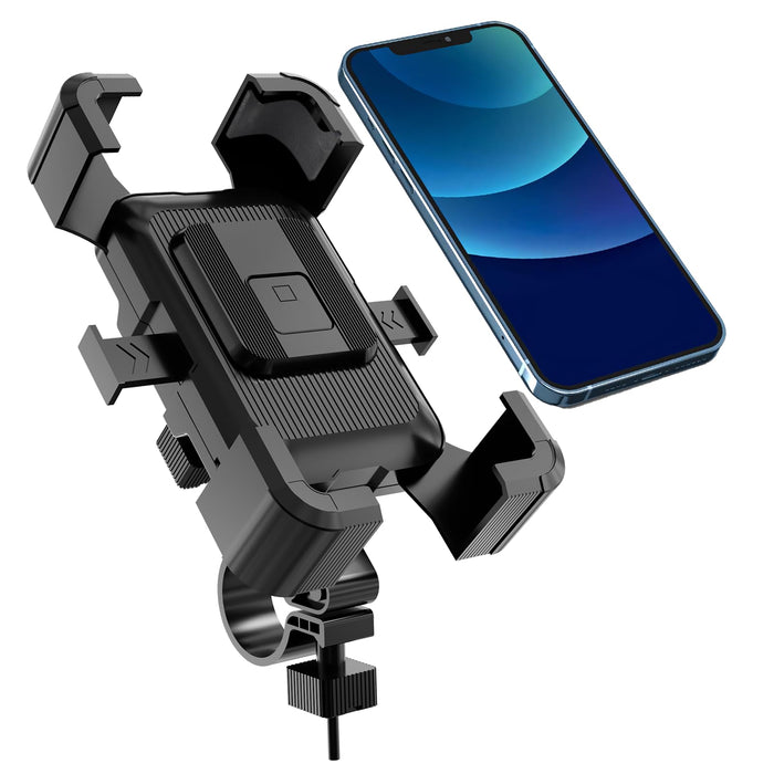 Bike Phone Mount Holder, Motorcycle Phone Mount, 3rd-Gen Anti Vibration for Scoo
