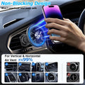 Magnetic Car Mount Phone Holder — Hands-Free Air Vent Clip with Iron-Grip Magnet
