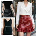 Link Silver Chain Belt for Women Silver Waist Chain Belly Link Belt Chunky