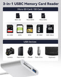 SD Card Reader — High Speed SD/TF Memory Card Adapter for iPhone 16/15 Pro Max,