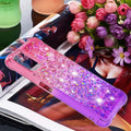 for Samsung Galaxy A03S Case with Glass Screen Protector for Women Girls,Glitter