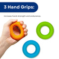 Hand Grip Strengthener, Finger Exerciser, Grip Strength Trainer 6 Pieces Kit for