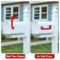 Flag Replacement Kit, Adhesive Red Mailbox Flag Mail Box Flags Replacement for W