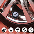 4PCS Pool 8 Ball Style Tire Valve Stem Caps, Universal Copper Core Dustproof Tir