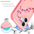 iPhone 17 Case with Screen Protector: Cute Flowers Floral Design for Girls W