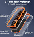 Iphone 17 Pro Case With Built-In Invisible Kickstand,[2*Screen Protector] Milita