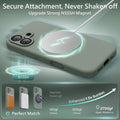 for iPhone 17 Case, Compatible with MagSafe, [Integrated Silicone Camer