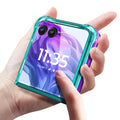 Designed for Motorola Razr-2023 Case, Aqua/Purple | Not Fit Razr+ Plus 2023 | Gl
