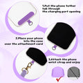 Pack Phone Wrist Strap, Colorful Phone Lanyard Bracelet With Universal Patch, Wr