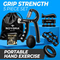 Grip Strength Trainer (5 Pack), Forearm Strengthener, Hand Strengthening Devices