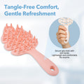 Massager Brush 2-Pack – Leaf-Grip Shampoo Scrubber for Deep Clean & Hair C