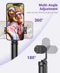 Mini Tripod with Universal Phone Holder & Cold Shoe, Lightweight Phone Stand & C