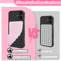 Pack Silicone Suction Cup Phone Case Mount Double Sided Detachable, Strong Grip