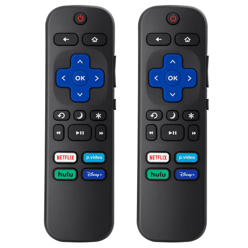2) Replacement Remote Control Compatible For Roku Tv,For Tcl Roku/For Hisense Ro