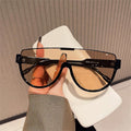 Aviator Sunglasses for Women Men Square Semi Rimless 70s Retro Y2k Avi