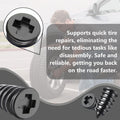Tire Repair Rubber Nail Kit, Tire Repair Screws, Fast Self-Service Tool for Car,