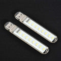 LED Light Stick 4 Pack — Portable 8-Bead White Night Light for Power Bank, Power