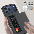 17 Pro Case Wallet,Built-In Card Holder, Heavy Duty Protective Dual Layer Shockp