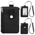 Minimalist Small Wallet for Men Women with 2 Zip Pockets, Multi Functional ID Ca