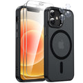 Iphone-12 Mini Case/Iphone-13 Mini Phone Cases:[ Screen Protector X2+ Camera Cov