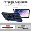 S21 Plus Case with Innovative Slide Camera Cover & HD Screen Protector