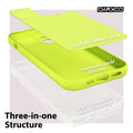 Iphone 15 Phone Case Liquid Silicone, Cute Thin Slim Soft Rubber Gel For Women M