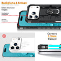 Iphone Case With Kickstand & Heavy-Duty Magnet Car Mount Function, Military Grad