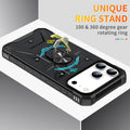 Iphone Case With Kickstand & Heavy-Duty Magnet Car Mount Function, Military Grad