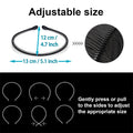 Mens Metal Headband, Unisex Black Headbands for Women, Hair Bands for Women's Ha
