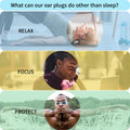 Sleeping,5 Pairs Noise Cancelling Silicone Earplugs for Sleeping Swimming Sn