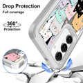 Case for Samsung Galaxy S23, Cute Funny Cats Pattern Shock-Absorption Hard PC an