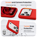 For Iphone 17 Pro Case,Shockproof Liquid Silicone Protective Phone Case With Sof