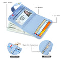 Small Wallets Woman RFID Blocking Leather Credit Card Holder - with ID Window -