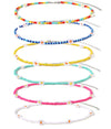 Beaded Choker Necklaces For Women Vsco Boho Handmade Flower Necklace Cherry Cute