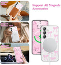 Magnetic for Samsung Galaxy S26 Case, Bow Case Compatible with MagSafe, Wireless