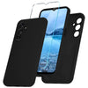 Samsung Galaxy A15 5G Silicone Case with Screen Protector - Soft Anti-Scratch Cover