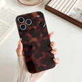 17 Pro Case For Women, Fashion Fall Tortoise Shell Phone Case, Classic Soft Tpu
