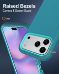 Iphone 17 Pro Case, 3-Layer 16Ft Drop Protection, With Dustproof Port Cover, Ful