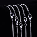 12 Pack Iron DIY Chain Necklaces Lobster Clasp Link Chain Necklaces Silver Plate