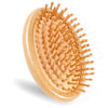 Brush, Wooden Scalp Massage Comb Portable Anti-Static Hairbrush with Air Cu