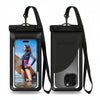Phone Pouch with Card Pocket – IPX8 Universal Dry Bag (Black, 8.3