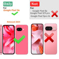 Google Pixel 9a Case 2025, Slim Clear Matte Cute Flowers Floral Design for G