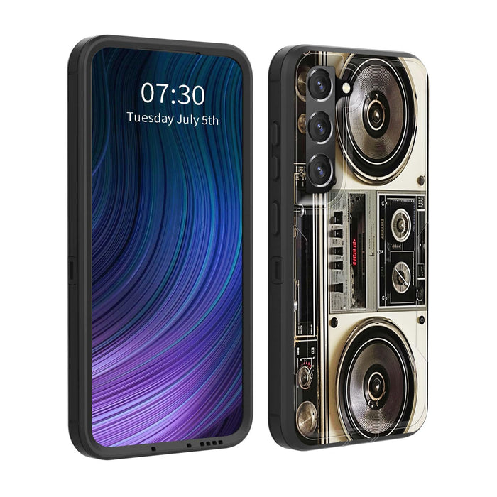 S23 5G Case - Dual Layer Hybrid with Built-in Dustproof Cap & Magnetic Car Mount