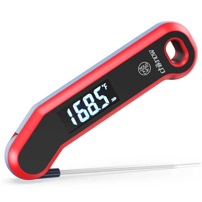 Read Meat Thermometer 0.5s — Auto-Rotate LCD, IP67 Waterproof, ±0.5°F Accuracy f