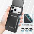 For Iphone 17 Pro Cases With Slide Camera Cover, Military Grade Non-Slip Heavy D