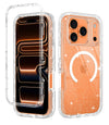 Iphone 17 Pro Case Clear [Non Yellowing] [ Magsafe] Shockproof 3-Layer Full Body