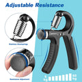 Grip Strength Trainer, Hand Grip Exerciser Strengthener with Adjustable Resistan