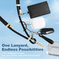 Phone Lanyard & Wrist Strap Kit — Adjustable Crossbody Neck Lanyard, Anti-Theft