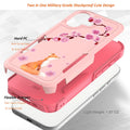 iPhone 17 Case with Screen Protector: Cute Flowers Floral Design for Girls W