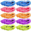 Mop Slippers Shoes 5 Pairs (10 Pieces) - Microfiber Cleaning House Mop Slippers